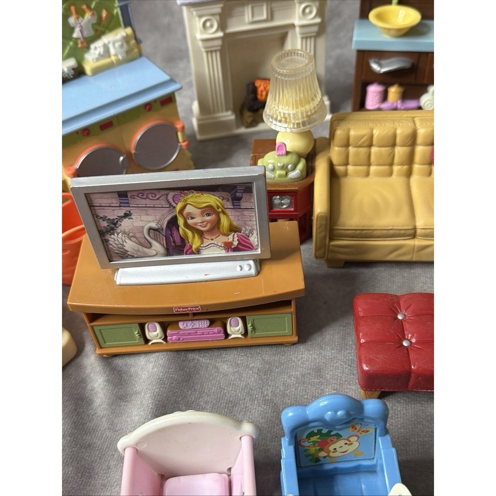 Fisher Price Loving Family Bathroom-Washer Dryer-Stove, Working Sounds - Picture 14 of 15